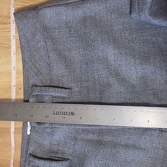 Reformation Peche pant cropped wide leg gray wool trouser size 2 - Picture 6 of 8